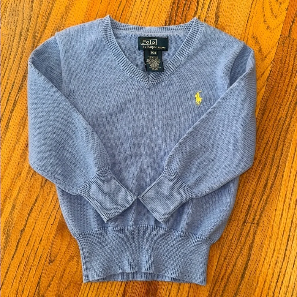 Polo by Ralph Lauren Light Blue Kids Sweater